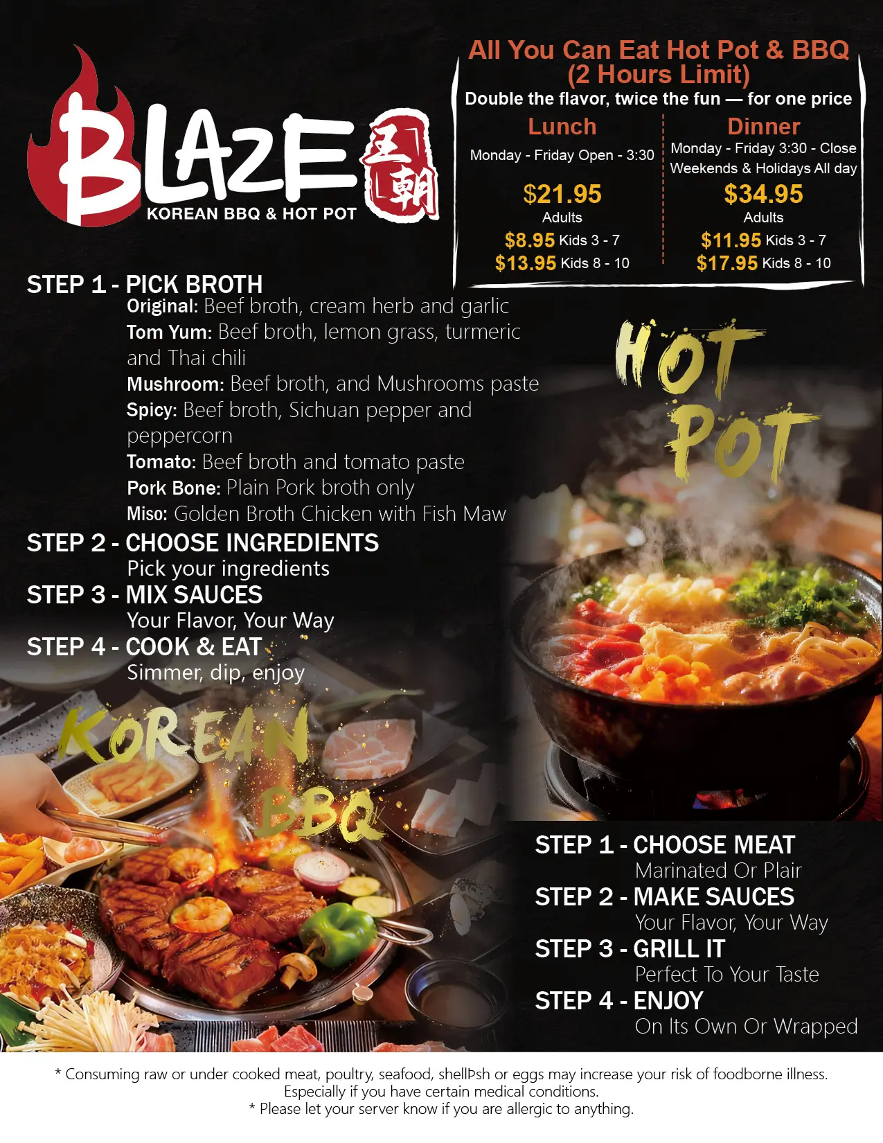 Blaze-Korean-BBQ-&-Hot-Pot-Korean-Restaurant-Menu